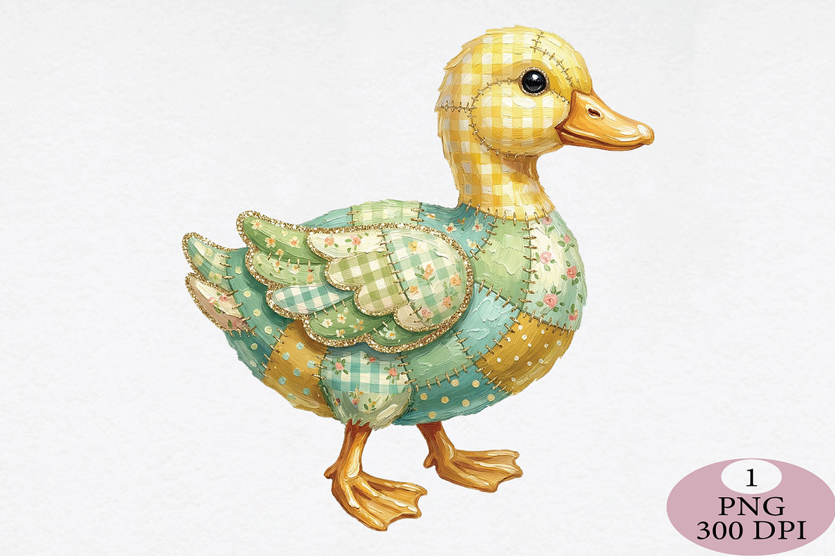 Easter Duck Png, Patchwork Png, an Illustration by Daily.Designs (Photo 1 of 5)
