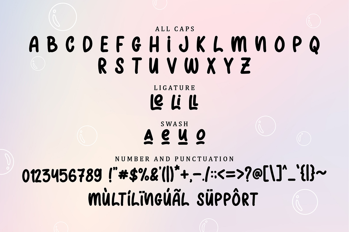 Line Bubble | Handwritten Font, a Handwritten Font by esamaradany (Photo 7 of 8)