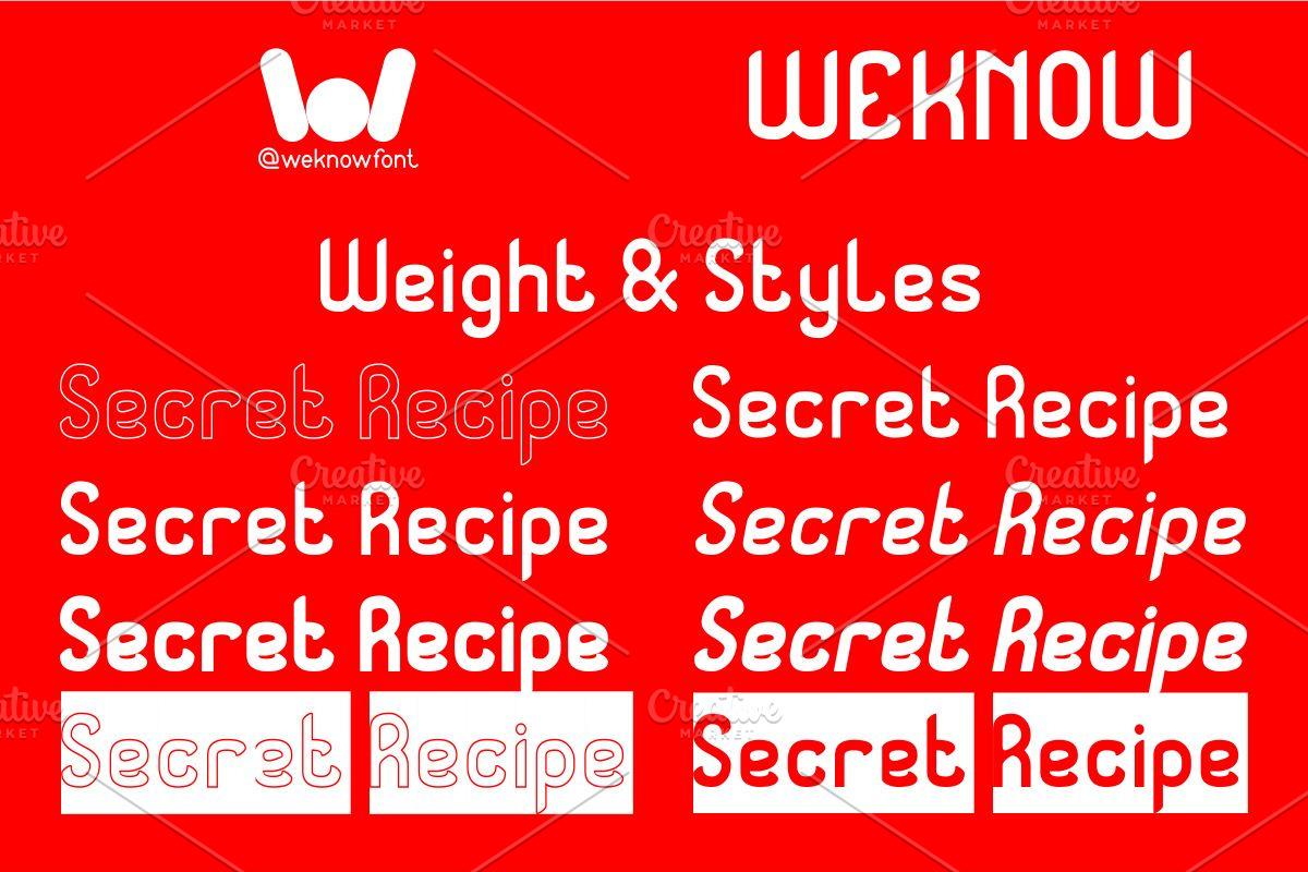 Secret Recipe font, a Sans Serif Font by weknow (Photo 7 of 8)
