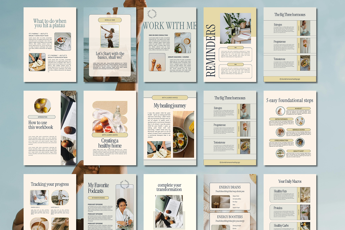 Canva Workbook + Slide Deck Bundle, a Marketing Template by Solana Creative Co. (Photo 9 of 13)