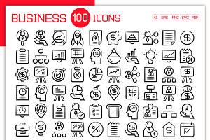 Sketch Business and Finance Icons, an Icon by Designfour
