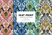 Ikat Print, Vector Seamless Patterns, a Pattern Graphic by ASTUDIO (Thumbnail 1 of 5)
