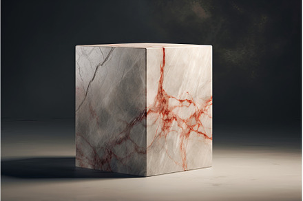 Sturdy Marble podium. Generate Ai, a Nature Photo by Ylivdesign