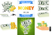 Money, Paper currency, Credit Cards, a Finance Illustration by TAlex (Thumbnail 1 of 6)