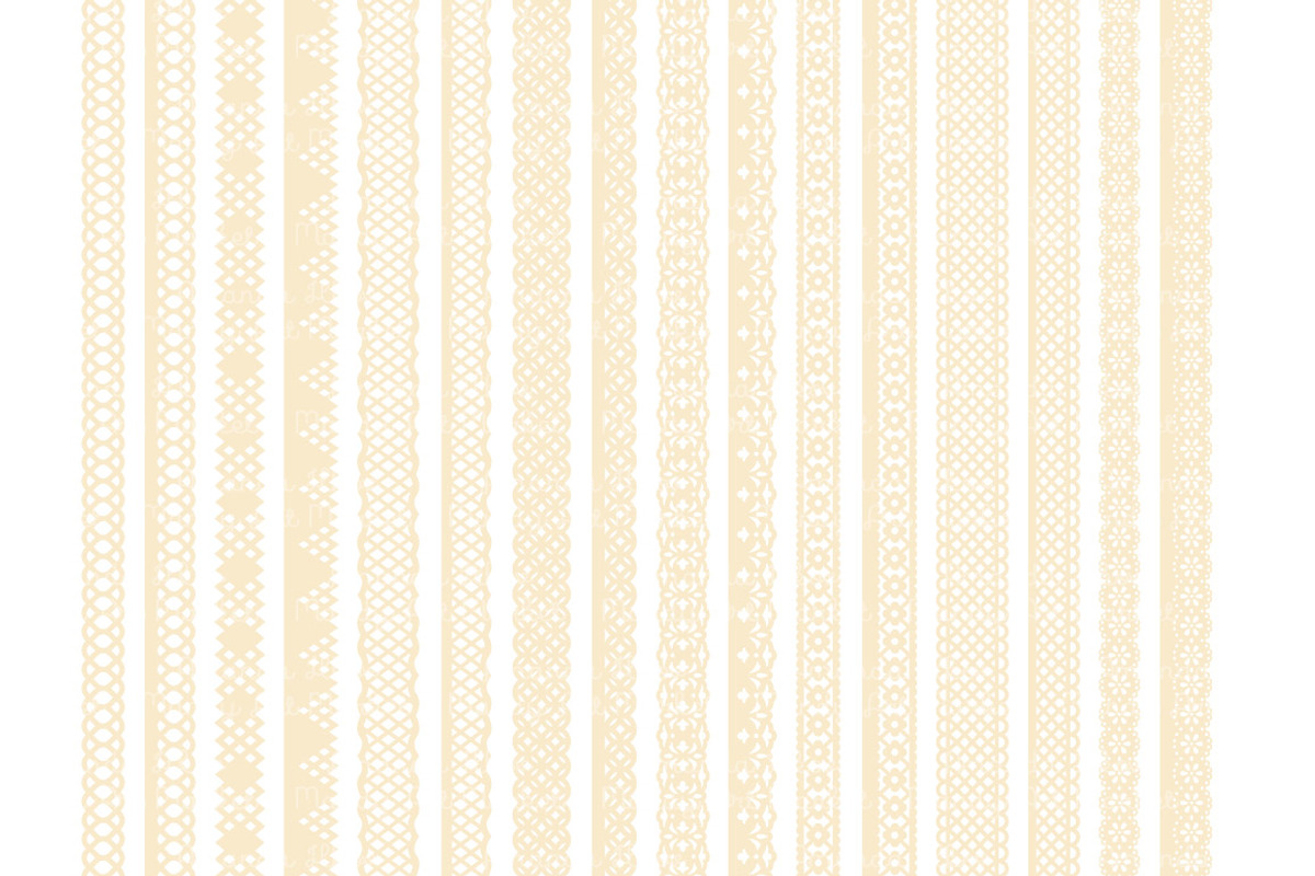Cream Lace Clipart Borders, an Illustration by Amanda Ilkov (Photo 5 of 5)