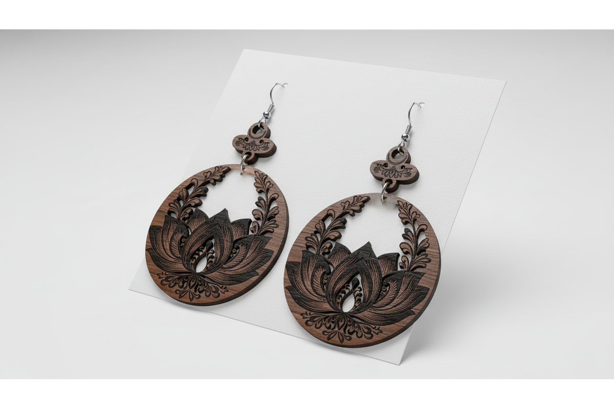 Floral Charm Earring Files, a Graphic by musafir_fashion (Photo 3 of 11)