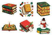 Worn Christmas Book Clipart, an Illustration by Daily.Designs (Thumbnail 2 of 5)