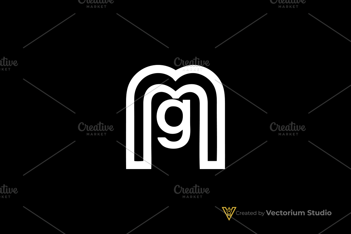 Modern MG Geometric Logo, a Branding & Logo Template by Vectorium Studio (Photo 2 of 8)