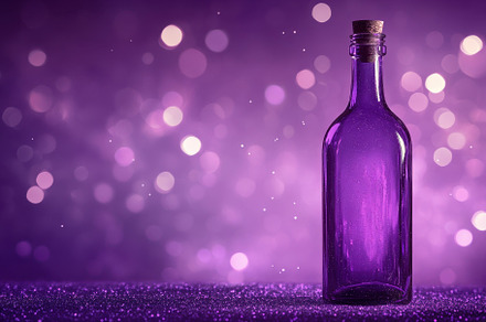 Purple glass bottle stands out again, a Photo by Iftikhar Alam