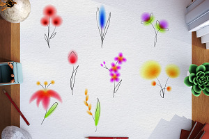 Blurred flowers, a Decorative Illustration by CGterminal