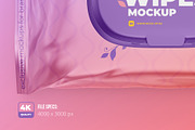 Wet Wipes with Cap mockup, a Cups & Container Mockup by easymock (Thumbnail 2 of 8)