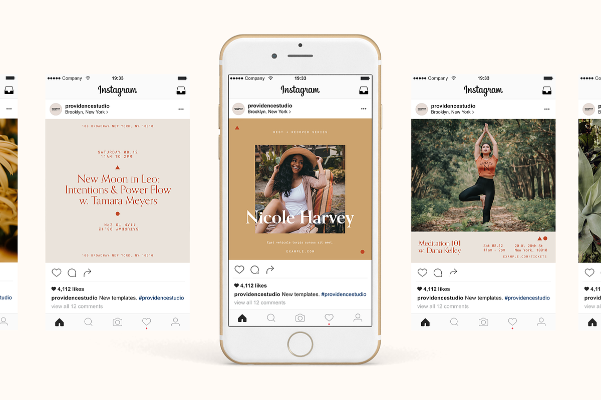 CALM Wellness Social Canva Pack, a Social Media Template by Providence Studio (Photo 3 of 7)