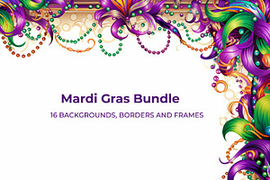 The Mardi Gras Bundle, a Background Graphic by karenfoleyphoto