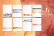 Warm Watercolor Abstract Collection, a Texture Graphic by NadyaKo (Thumbnail 2 of 5)