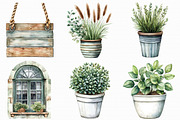 Watercolor Spring Door Clipart, an Illustration by Libby Wishes (Thumbnail 3 of 7)