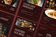 Gourmet Fine Dining Instagram Post, a Social Media Template by Annora Studio (Thumbnail 2 of 6)