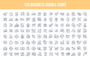120 Business Doodle Icons, an Icon by Rassko (Thumbnail 1 of 3)