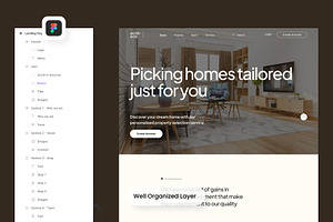 Real Estate Properties Landing Page