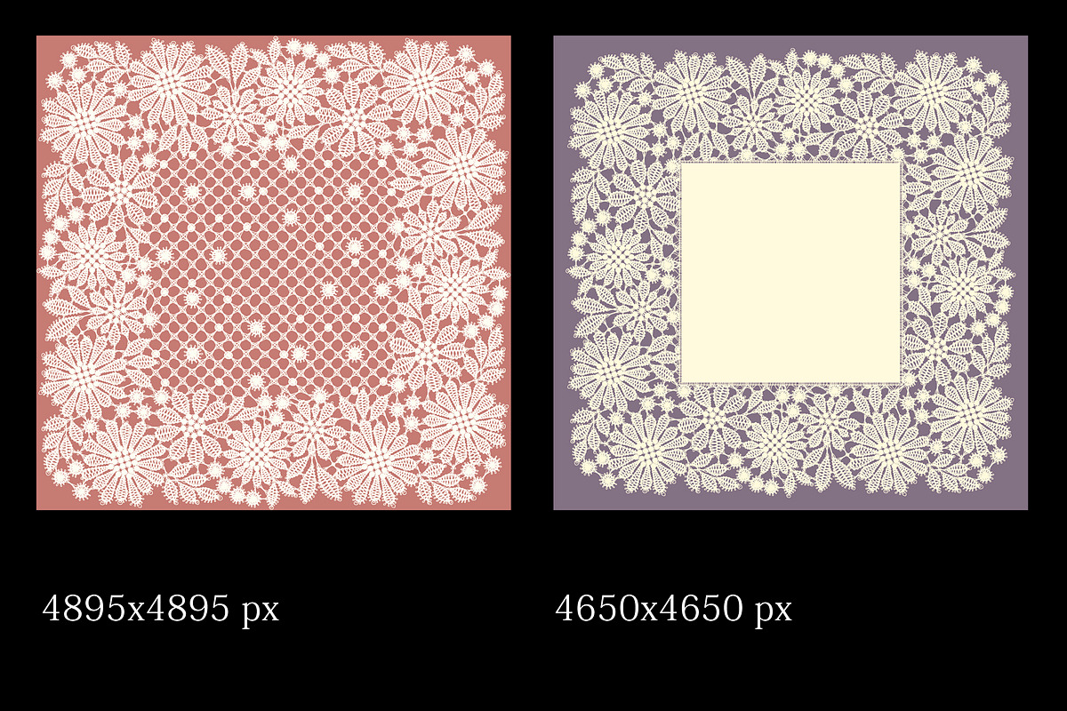 Lace frames and ribbons., a Pattern Graphic by Ajuga (Photo 4 of 5)