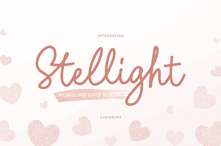 Stellight - Monoline Cute Script