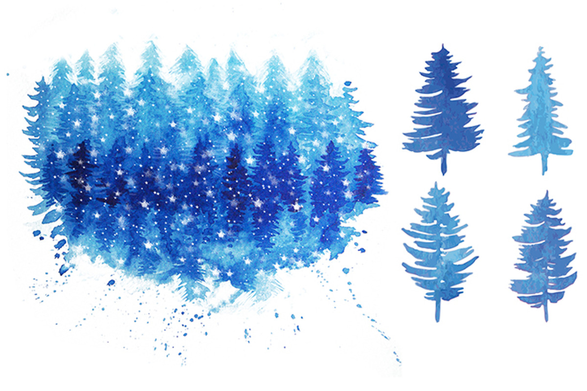 Snowy wild forest and wolf., an Animal Illustration by Mehendra Art (Photo 2 of 3)