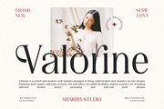 Valorine - Minimal Modern Stylish, a Serif Font by Shakira Studio (Thumbnail 1 of 10)