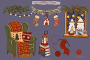 Cozy Christmas – Vector Clipart, a Seasonal Illustration by Jenny Quince (Thumbnail 5 of 19)