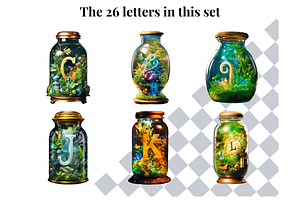 Magical Fairy World Alphabet Letters