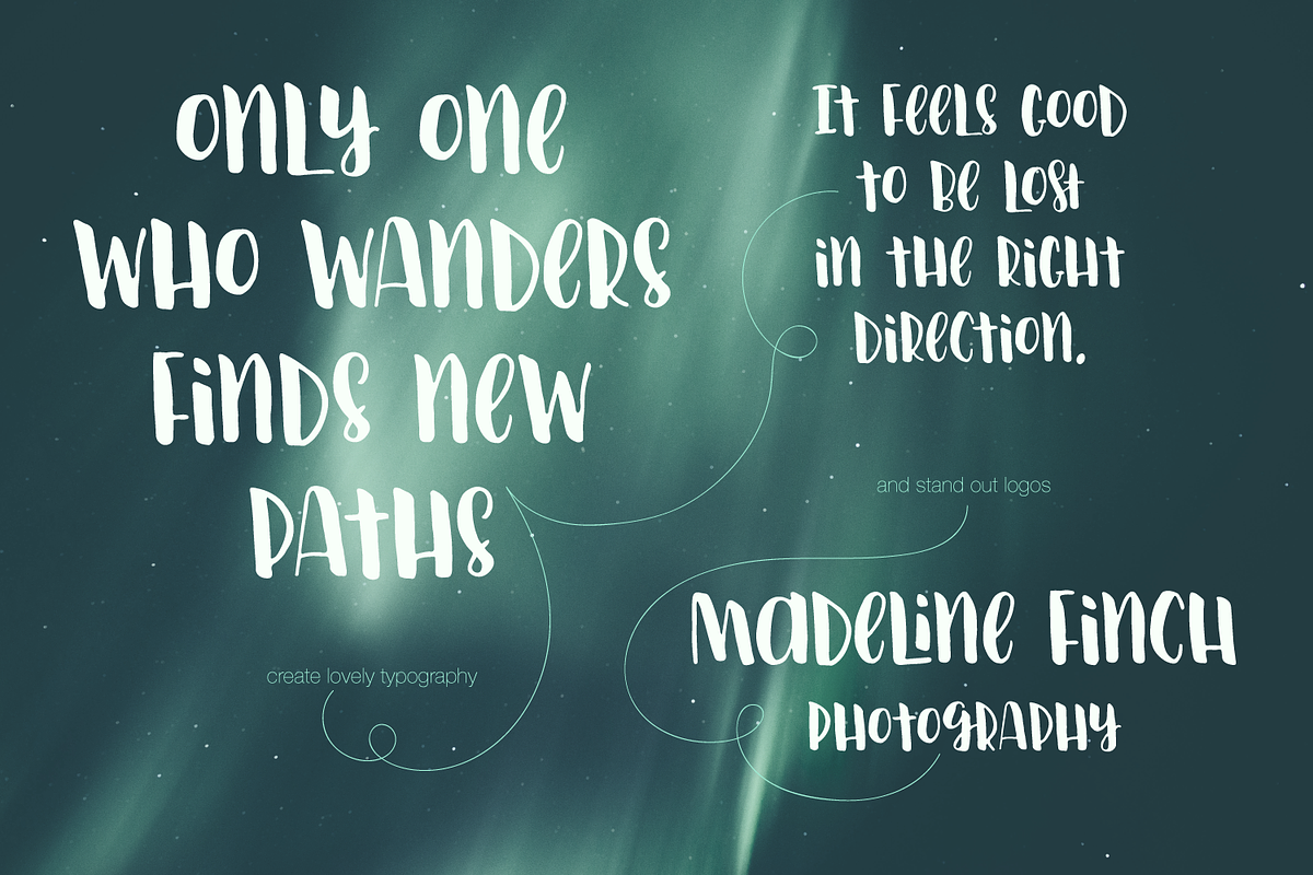 Curiosity, hand lettered brush font, a Handwritten Font by Rachel White Art (Photo 8 of 10)