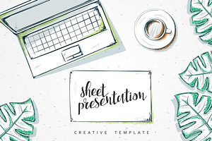 Mockup design concept in sketch 