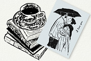 Poetcore: Ink Illustrations & Frames, a Decorative Illustration by divanovskaya_nv (Thumbnail 5 of 23)