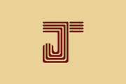 Retro T and J Monogram Logo Design, a Branding & Logo Template by Salman Shop (Thumbnail 2 of 4)