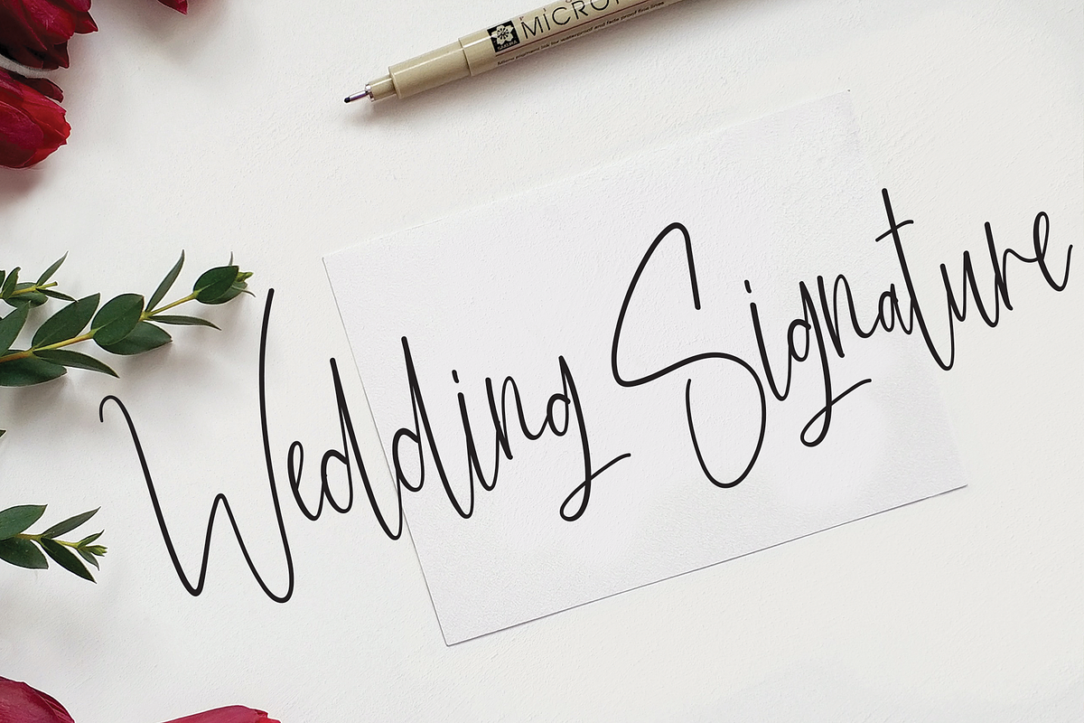 Sligature | Script Font, a Script Font by Scratchones (Photo 5 of 8)