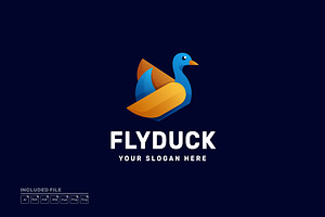 Gradient Colorful Duck Logo Design, a Branding & Logo Template by yuanesei