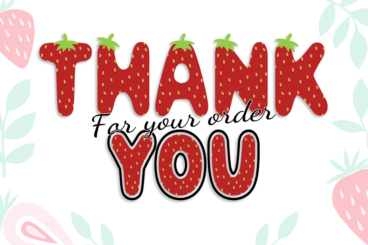Strawberry Font, a Symbol Font by Font Craft Studio (Photo 7 of 7)