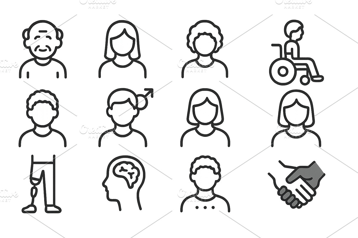 Diverse group of people representing, a Person Illustration by ZinetroN