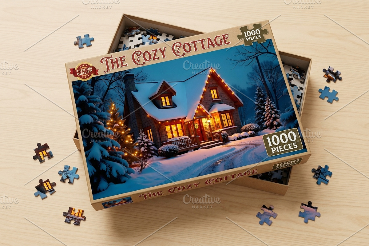 Cozy Winter Cottage Christmas Photo, a Holiday Photo by Aura Canyon HQ (Photo 3 of 7)