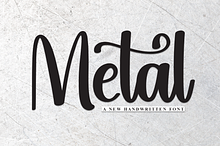 Metal | Script Font