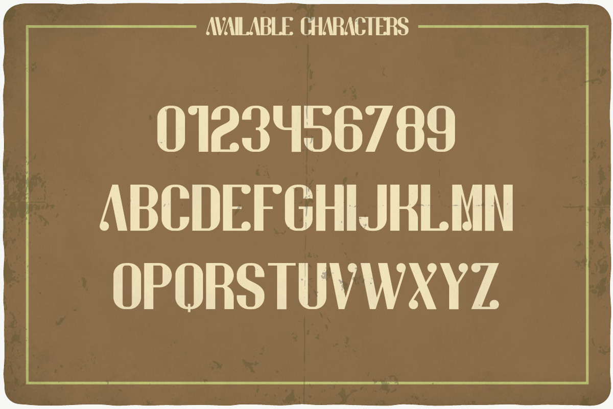 Stout typeface preview 2