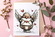 Valentines Birds Clipart PNG, an Illustration by SinaCreation (Thumbnail 10 of 11)