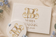 MB BM Wedding Monogram Logo, a Branding & Logo Template by LogoAV (Thumbnail 6 of 6)