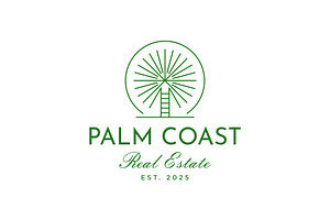 Vintage Retro Palm Tree Emblem Logo, a Branding & Logo Template by Buqancreative