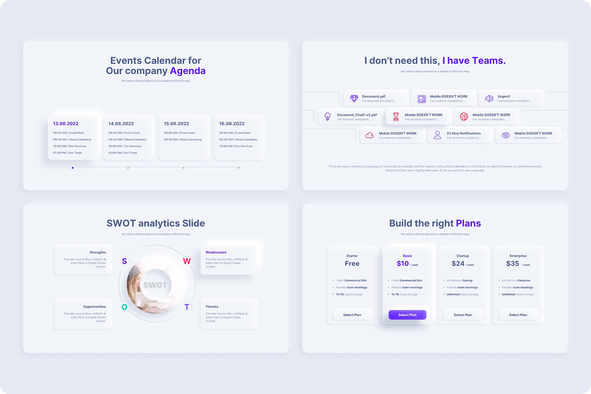 Neumorphic Presentation Template, a Presentation Template by TemplateZuu (Photo 11 of 48)