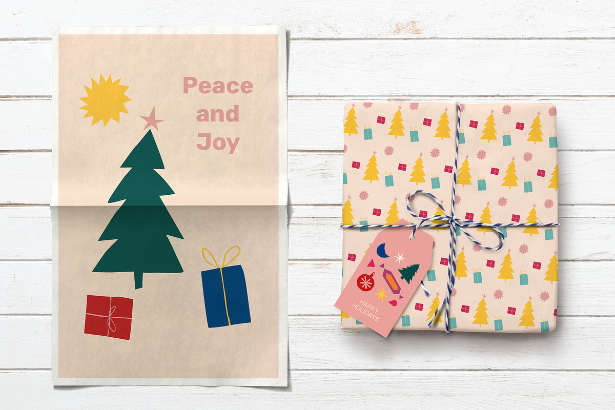 Happy Holidays - vector graphics, a Graphic by Bakulina Art (Photo 8 of 19)