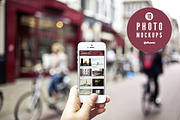 10 urban photo mockups - iPhone 5, an iPhone Mockup by show it better (Thumbnail 1 of 5)