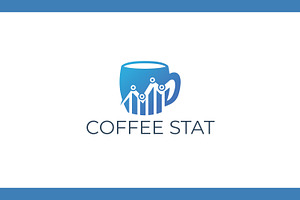 Coffe And Bussiness Chart Logo