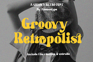 Groovy Retropolist Groovy Retro Font