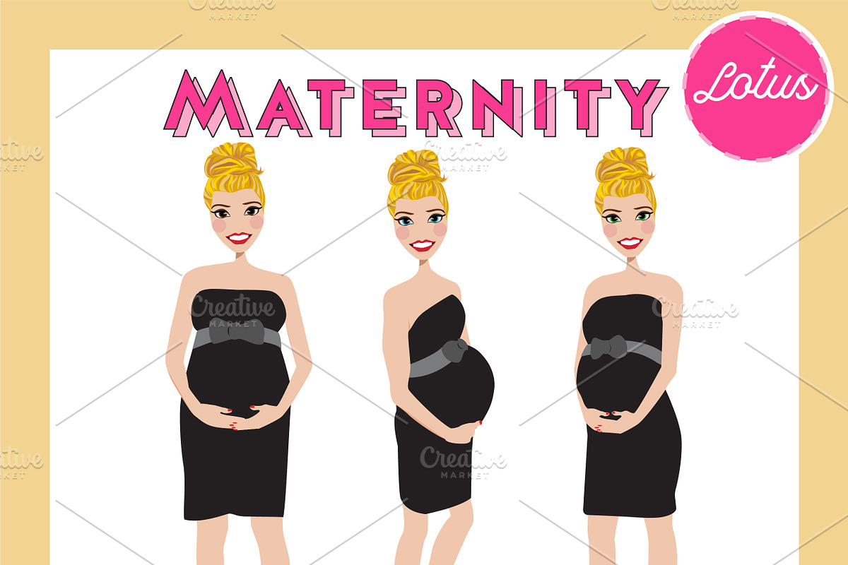 Maternity Pregnant Portrait Creator, a Person Illustration by Lauren Lesley Studio (Photo 23 of 45)