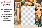 Candlelight Wedding Card Mockup PSD, a Product Mockup by Printable Pretty Studio (Thumbnail 2 of 7)