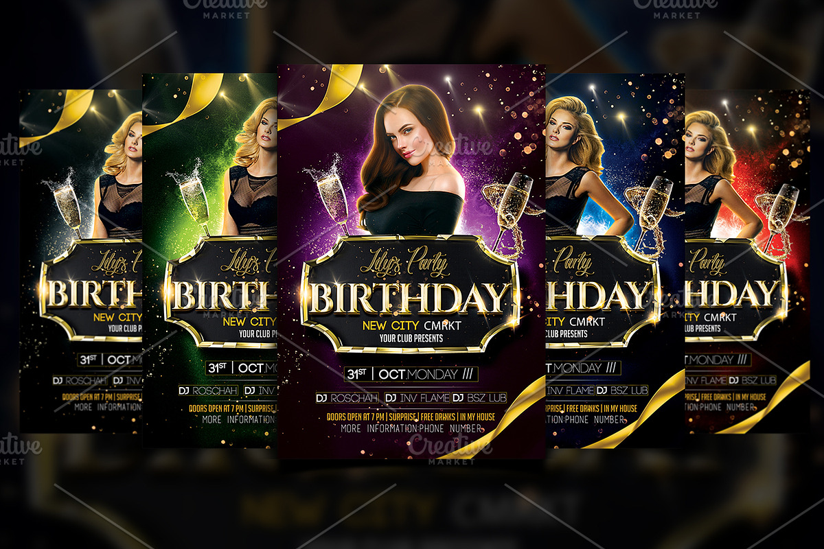 Birthday Flyer, a Flyer Template by Basez Flyers (Photo 2 of 5)